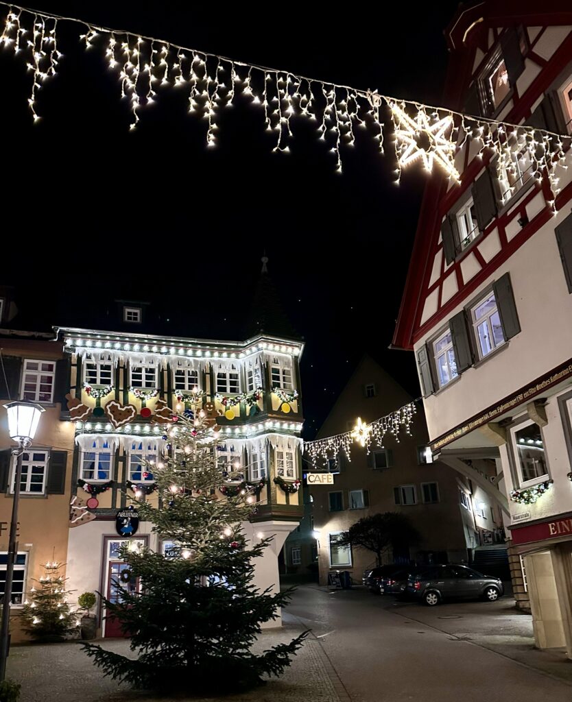 Weihnachtsmärkte in Baden-Württemberg Schwäbisch Hall Weihnachtsdekoration, Weihnachtslichterketten,